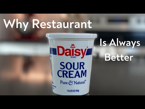 How Restaurants Do Sour Cream Better - Home Cooking Hack