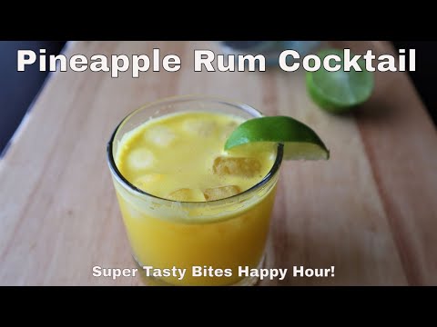 Pineapple Rum Cocktail - 3 Ingredient Cocktail Recipes