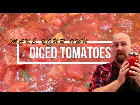 Make Your Own Easy Diced Tomatoes for sauces and other awesome Italian Recipes!