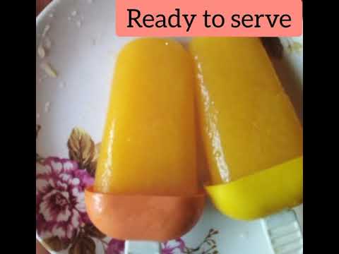 2 Ingredients Orange / Tangerine Popsicle at Home | The Weekend Cook |