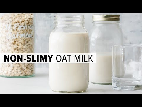 HOW TO MAKE OAT MILK | not slimy + secret trick