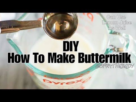 DIY How To Make Buttermilk With Almond Milk