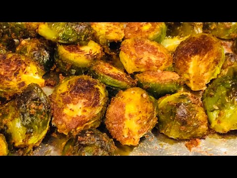 GARLIC ROASTED BRUSSELS SPROUTS | Brown Girls Kitchen |