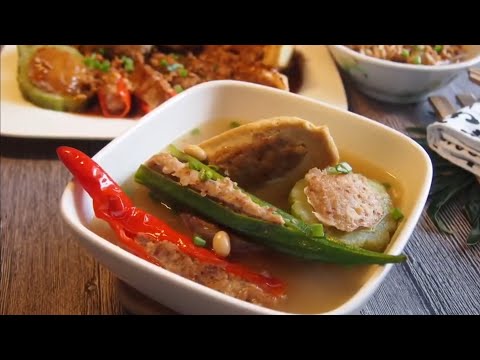 My Hakka Granny’s Yong Tau Foo Soup &amp; Dry Recipe 祖传客家酿豆腐 Chinese Stuffed Tofu &amp; Vegetables