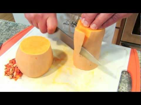 Cutting Butternut Squash - Peeling Butternut Squash