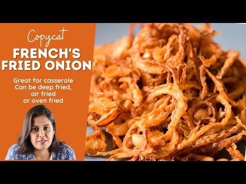 COPYCAT FRENCH&#039;S FRIED ONIONS are CRISPY CRUNCHY and DELICIOUS! For burgers, casserole or as snack!
