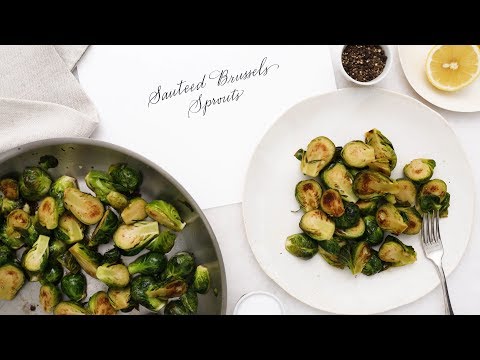 Skillet Sauteed Brussels Sprouts- Martha Stewart