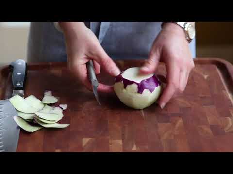 How to Peel and Cut Kohlrabi