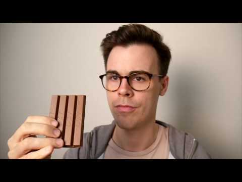 Eating a Kit Kat in an even more wrong way