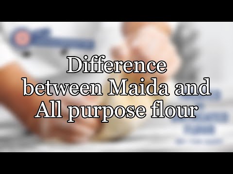 Difference between Maida and All purpose flour