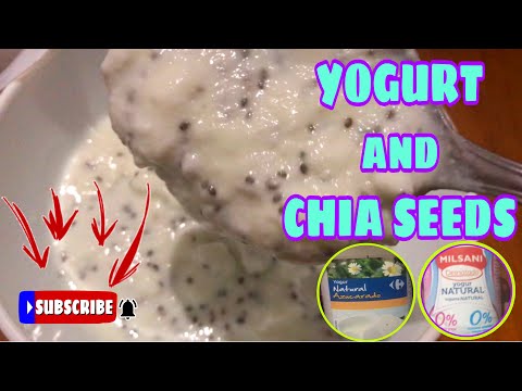 Yogurt and Chia Seeds | Healthy Snack |Best for Breakfast &amp; Dinner #chiaseed #chiapuddingwithyogurt