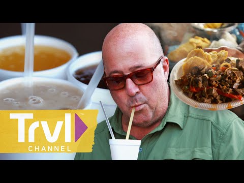 Beef Lung &amp; More Traditional Panama Street Food | Bizarre Foods with Andrew Zimmern | Travel Channel