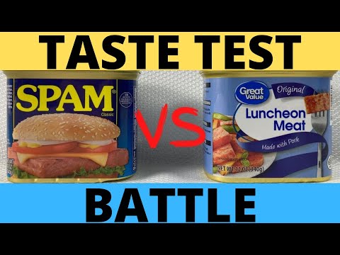 SPAM vs Luncheon Meat Comparison, Taste Test and Reaction!