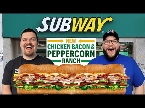 Subway&#039;s New Chicken Bacon Peppercorn Ranch Review!