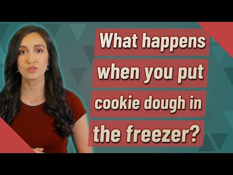 What happens when you put cookie dough in the freezer?