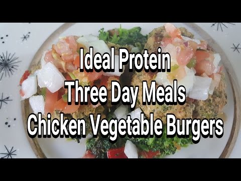 Ideal Protein Meal Prep - Chicken &amp; Vegetable Burger