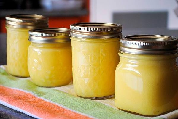 lemon curds canning jars