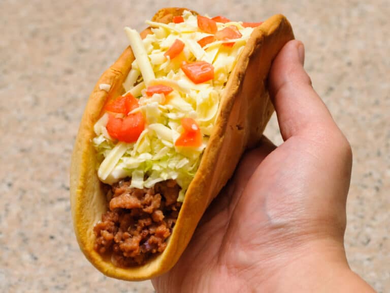 Nutrition Facts and Calories for Taco Bell Beef Chalupa Supreme