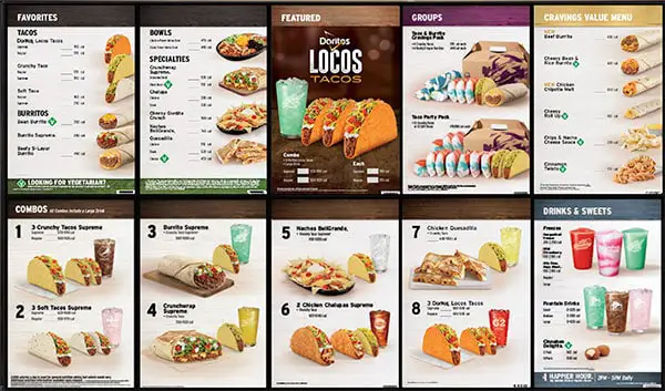 Taco Bell MenuBoard