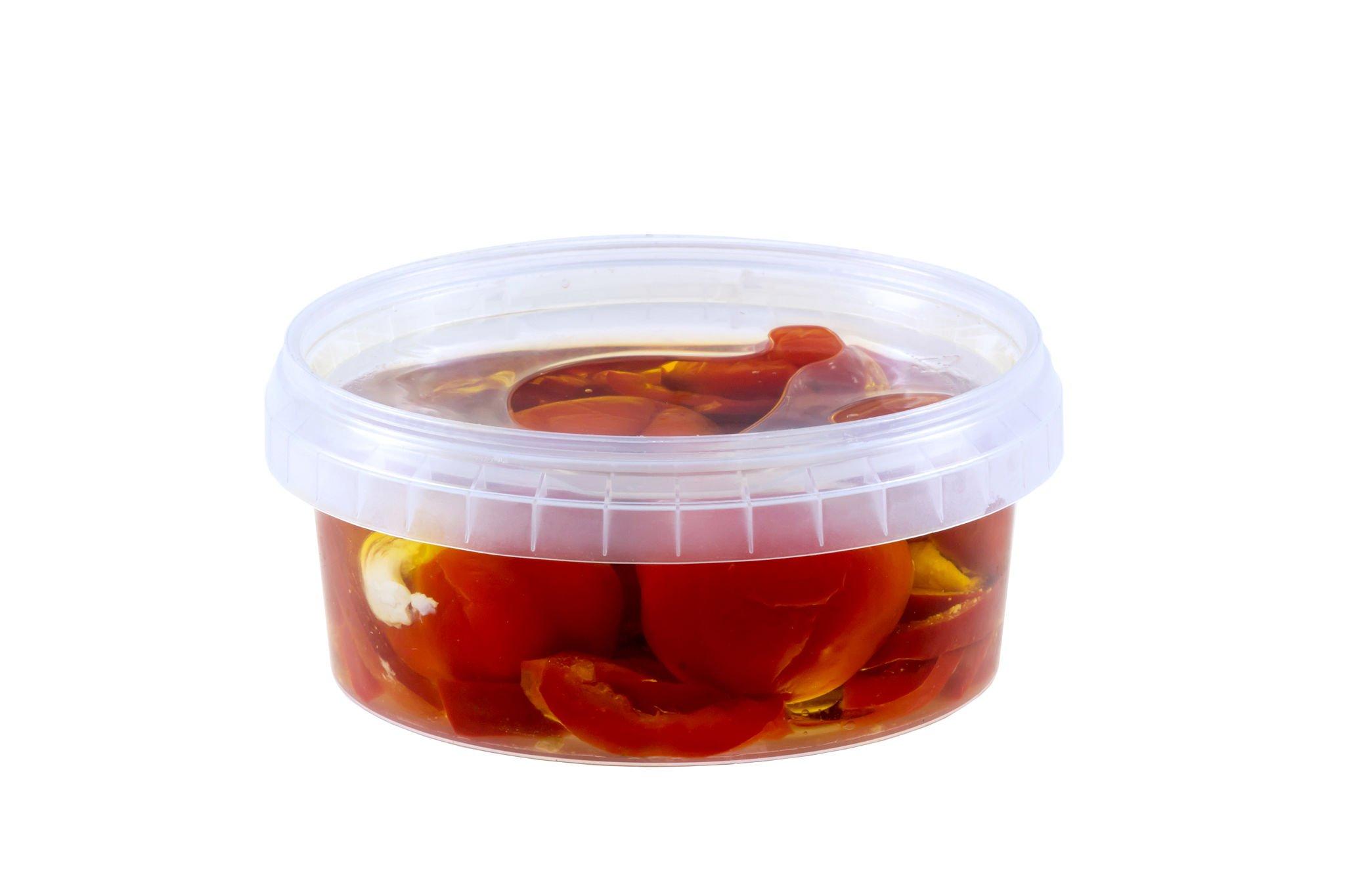 tomato sauce plastic container