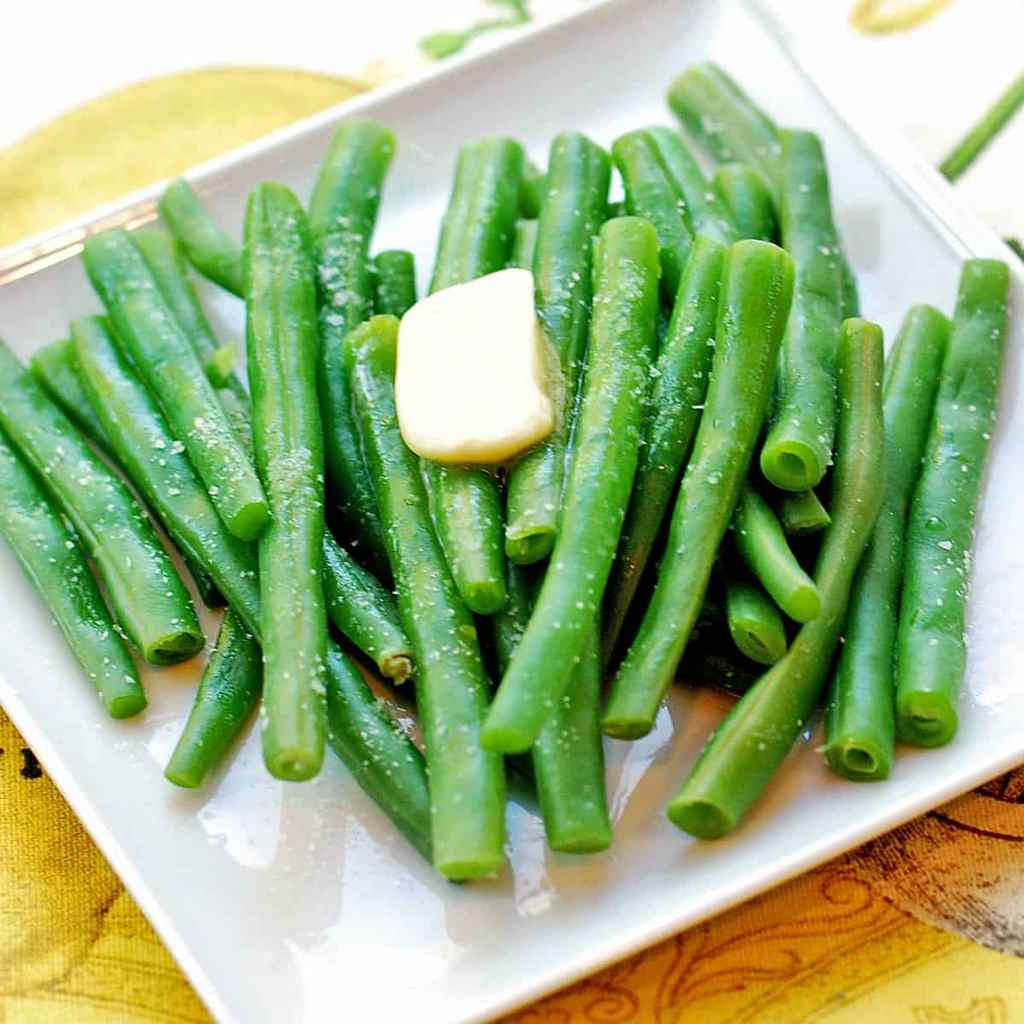 boiled green beans