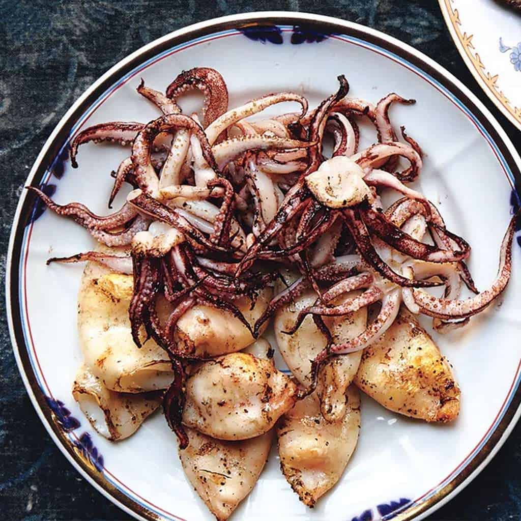 cooking squid