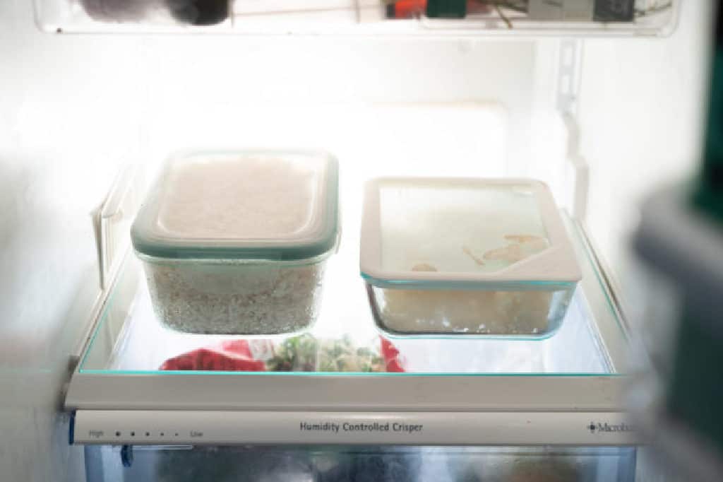 keep cooked rice in fridge