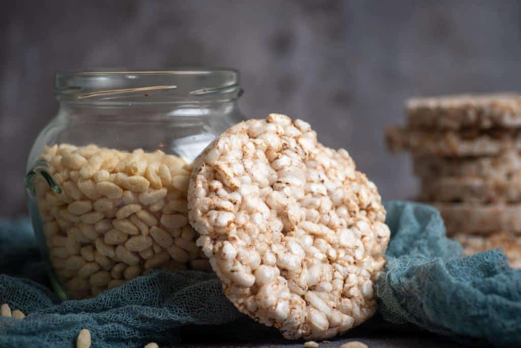 rice cakes on jar