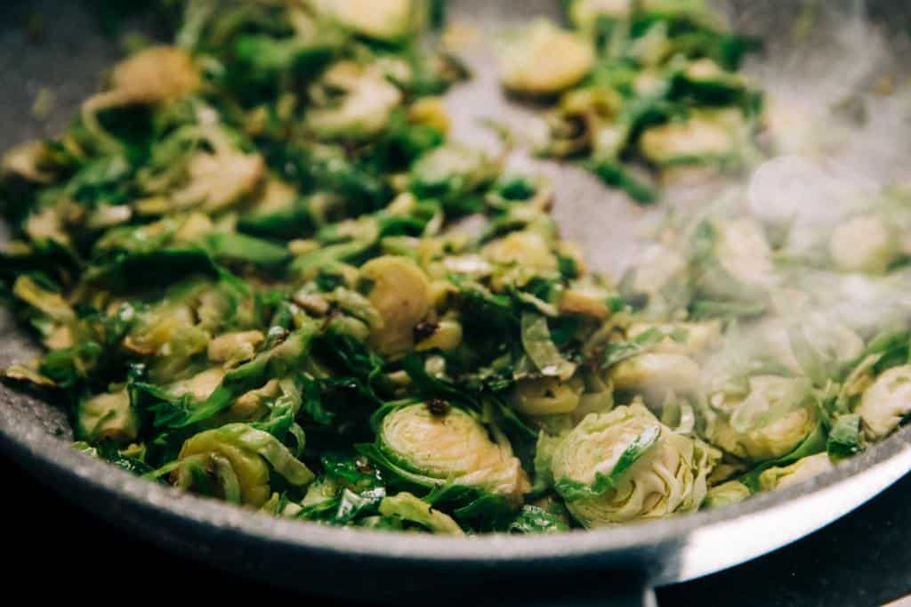 shaved brussels sprouts
