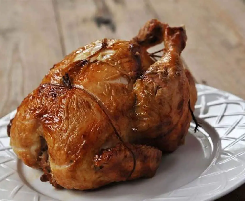 Apple Cider Glazed Rotisserie Chicken