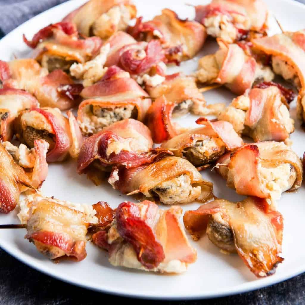 Spicy Grilled Mushrooms and Bacon Wrapped - Recipe