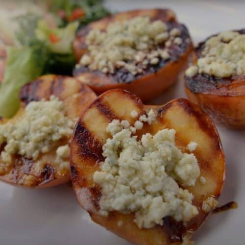 grilled bleu cheese apples