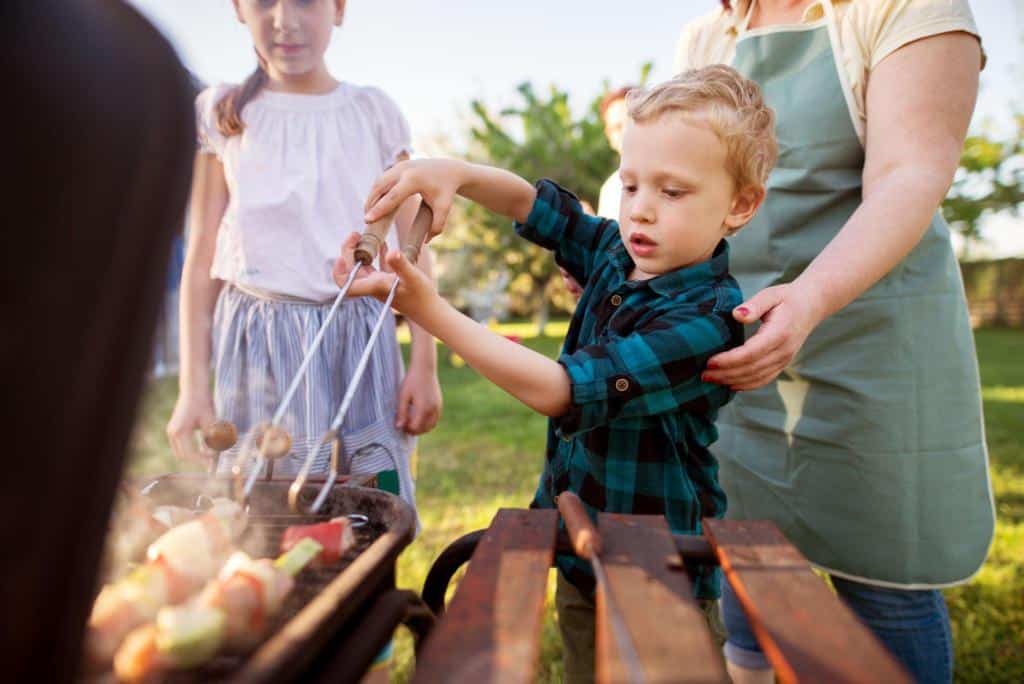 grilling barbecue kids