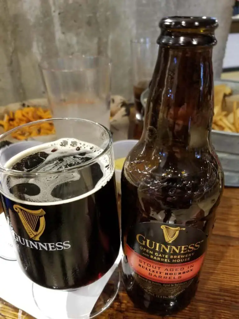 guinness beer open bottle glass