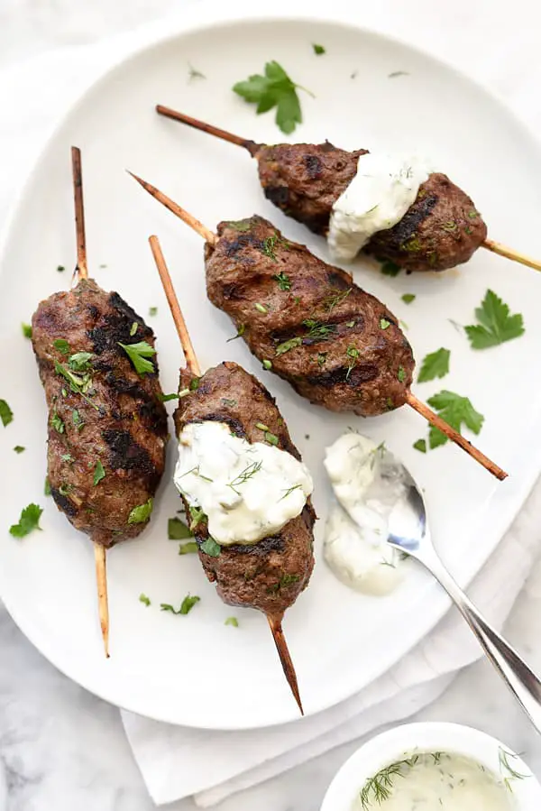 Lamb Kofta with Tzatziki Sauce Recipe