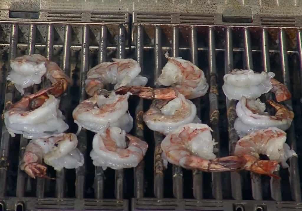 shrimp on grill