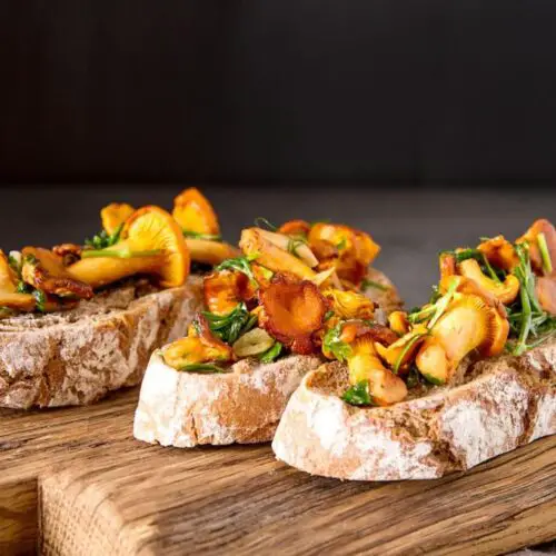 Chanterelle Mushroom Bruschetta