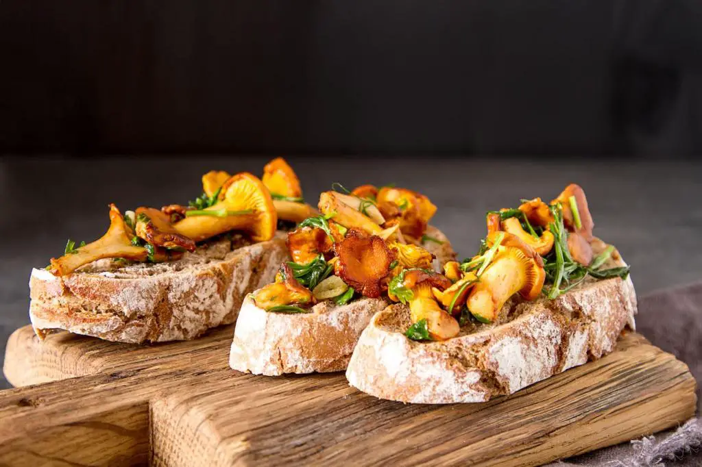 Chanterelle Mushroom Bruschetta