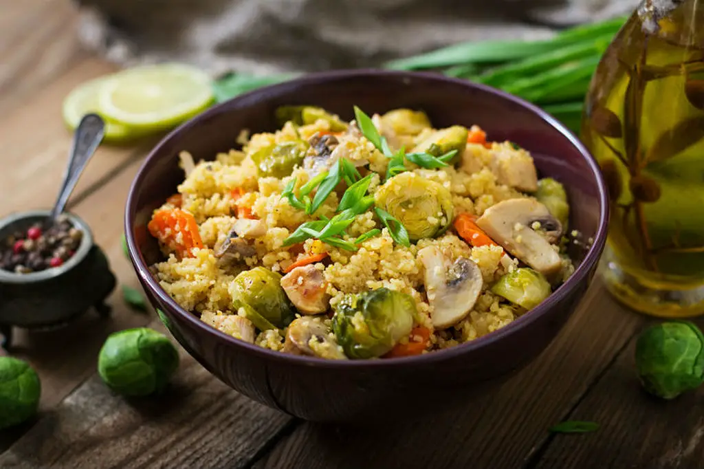 Couscous Mushroom Brussel Sprouts_1
