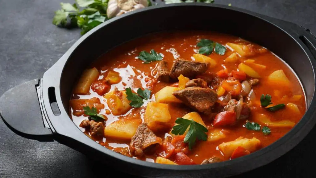 beef goulash soup and a stew