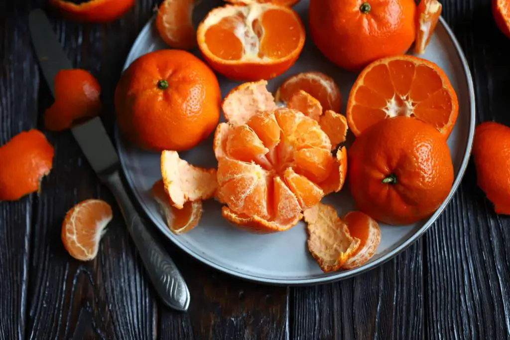 juicy ripe orange mandarin