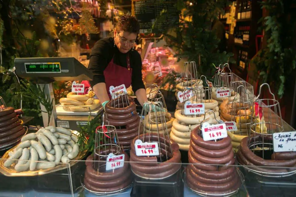 tradidional boudin sausages