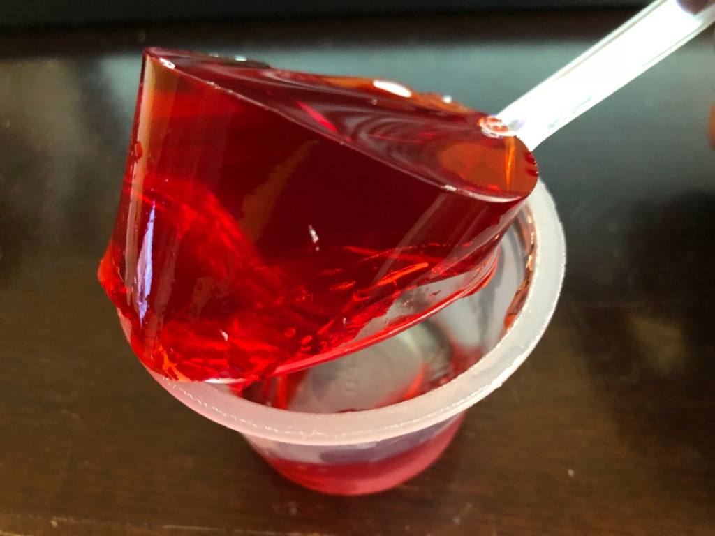 Jell-O gelatin strawberry pudding