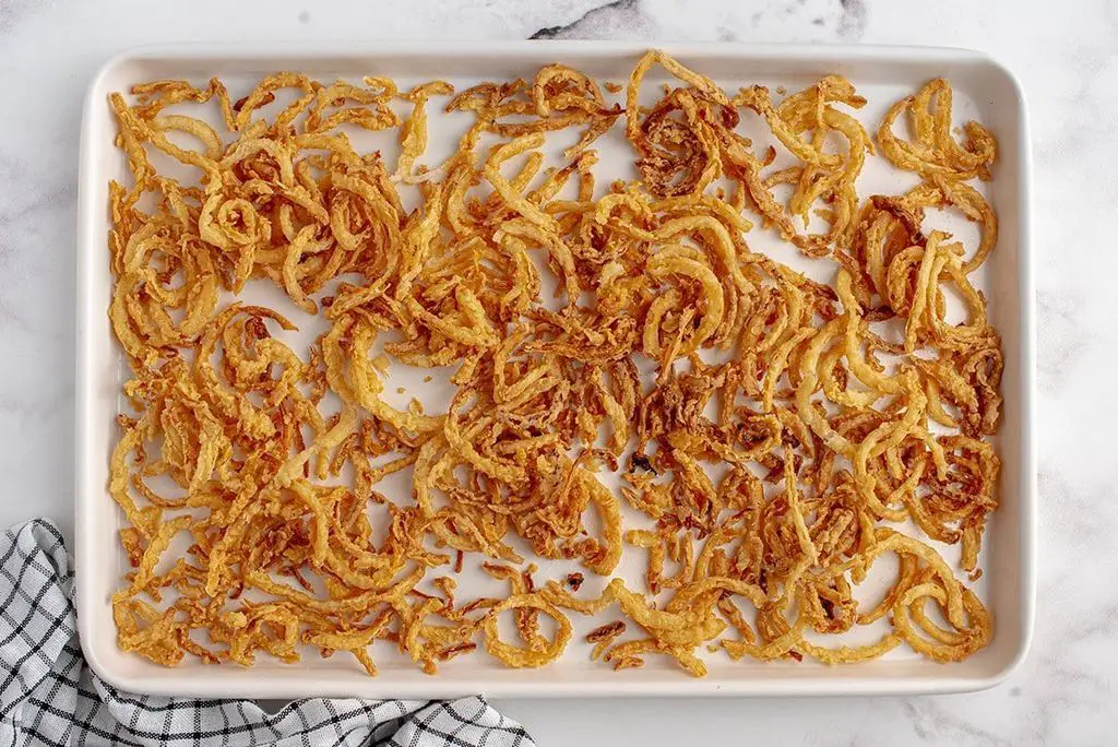 french fried onions frizzled