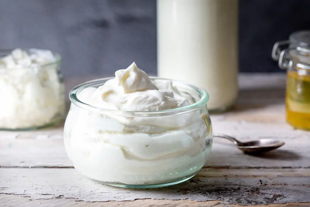 fresh curd dairy sour cream