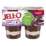 packages of jelly pudding chocolate