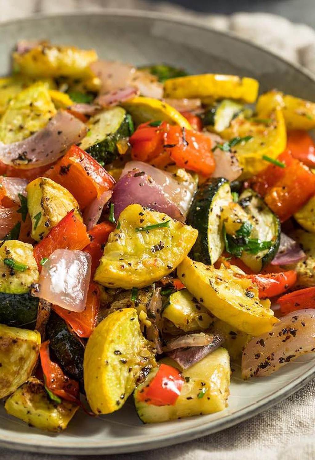 roasted zucchini squash mediterranean