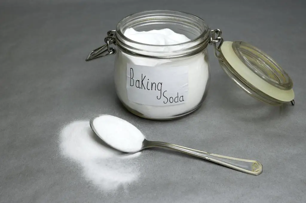 baking soda in jar