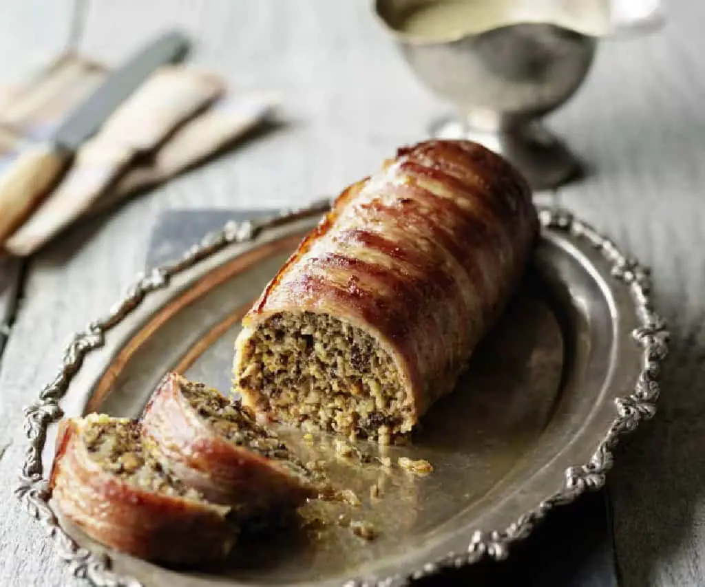 haggis and pancetta roulade