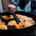 frying popular jalebi